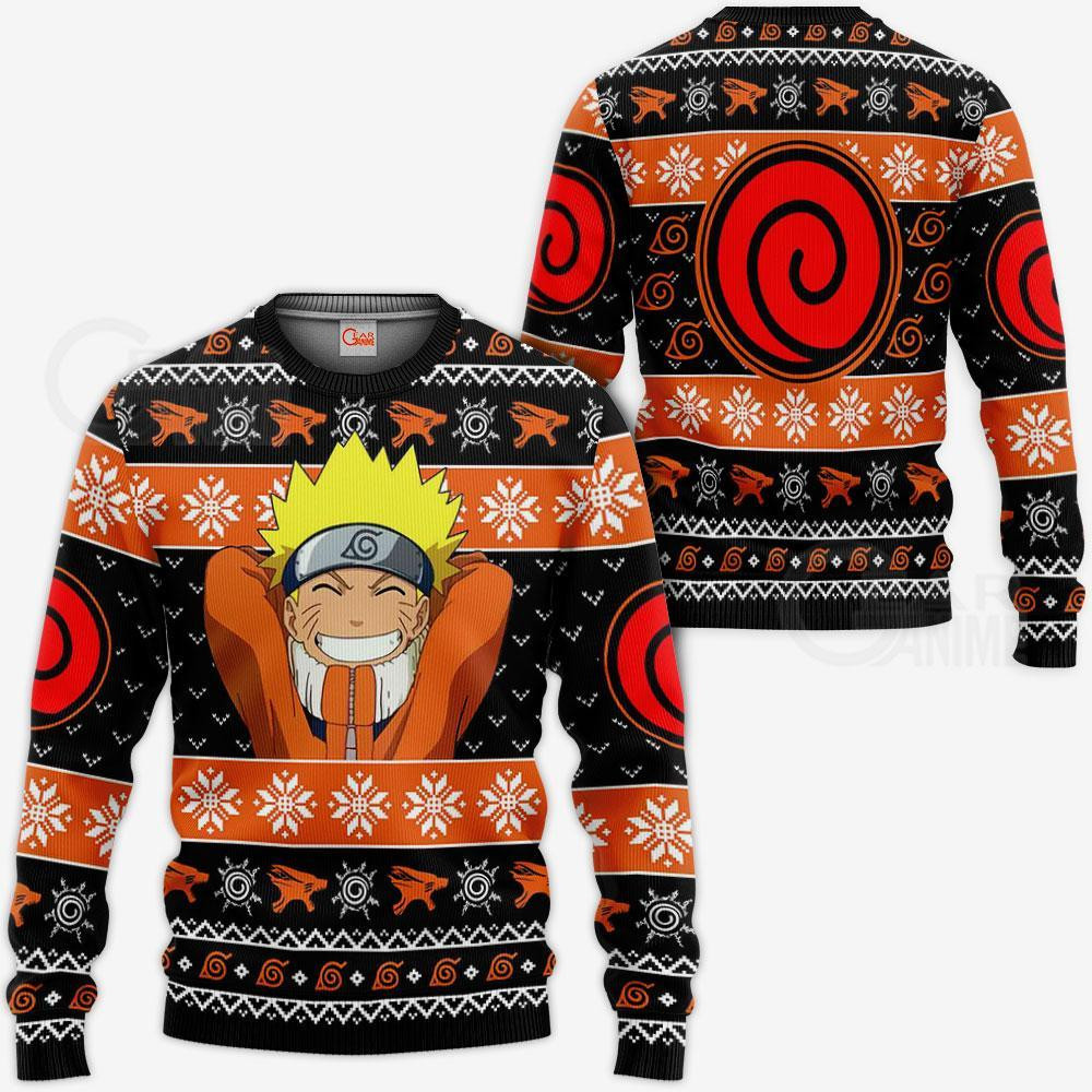 Uzumaki Happy Ugly Christmas Sweater Anime Xmas Gift Va10