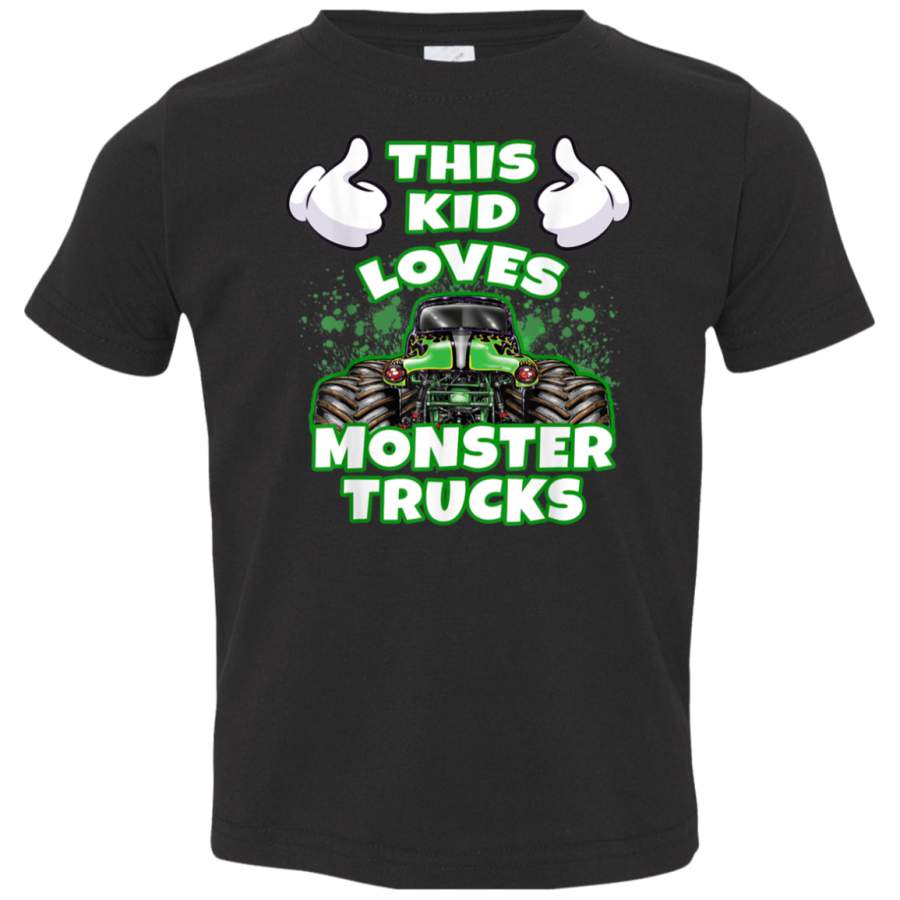 Monster Truck TShirt 3321 Rabbit Skins Toddler Jersey T-Shirt