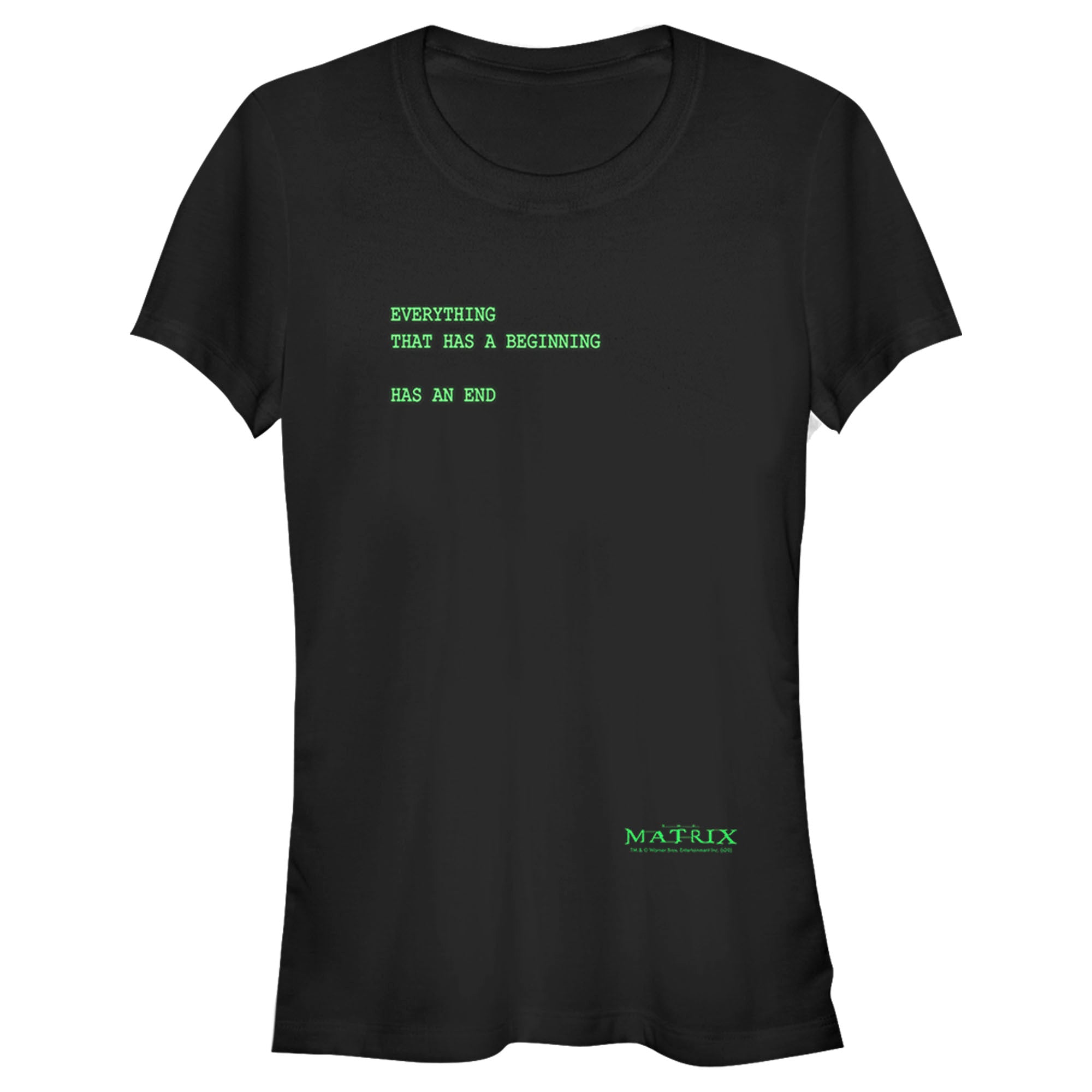 The Matrix Junior’S Everything Has An End  T-Shirt