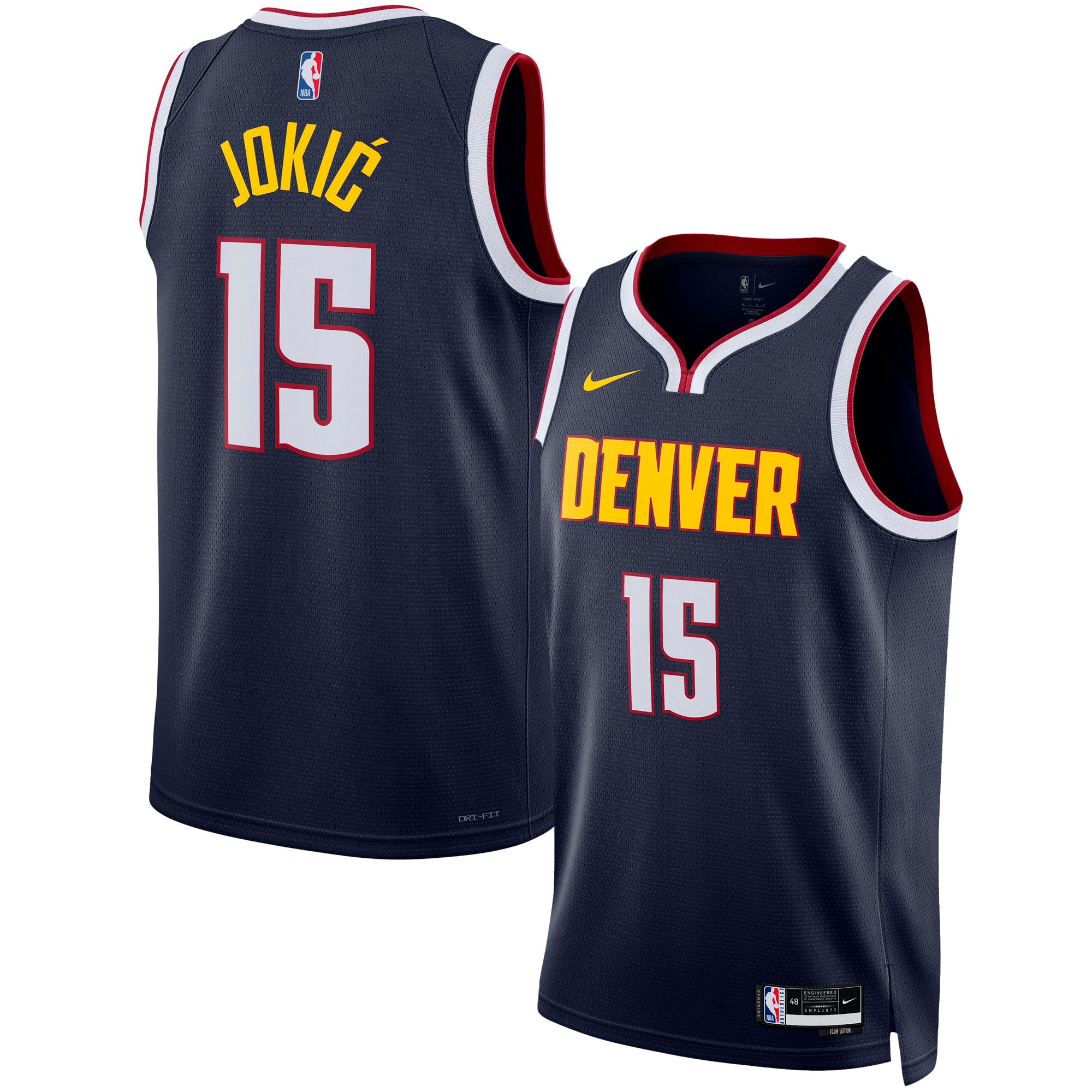 Nikola Jokic Denver Nuggets Unisex Swingman Jersey – Icon Edition – Navy