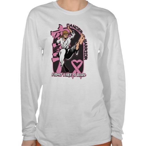 Breast Cancer Warrior Fight Like A Girl Shirt Martial Arts Style By Giftsforawareness Shirt