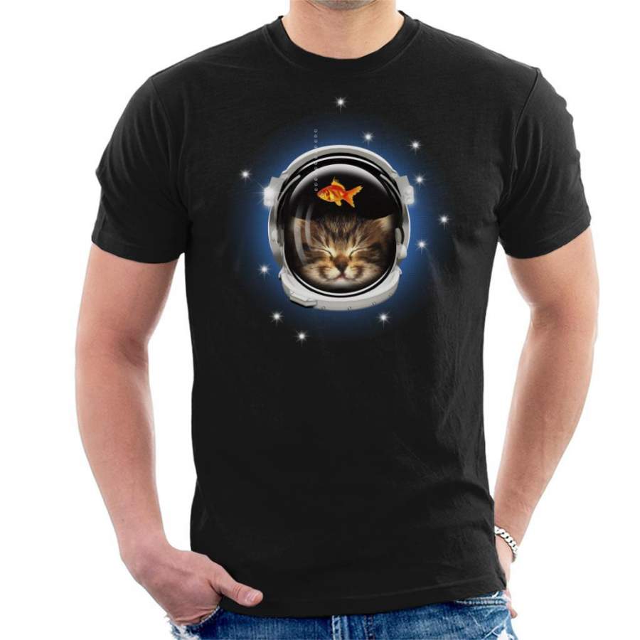 Space Cadet Kitten Men’s T-Shirt