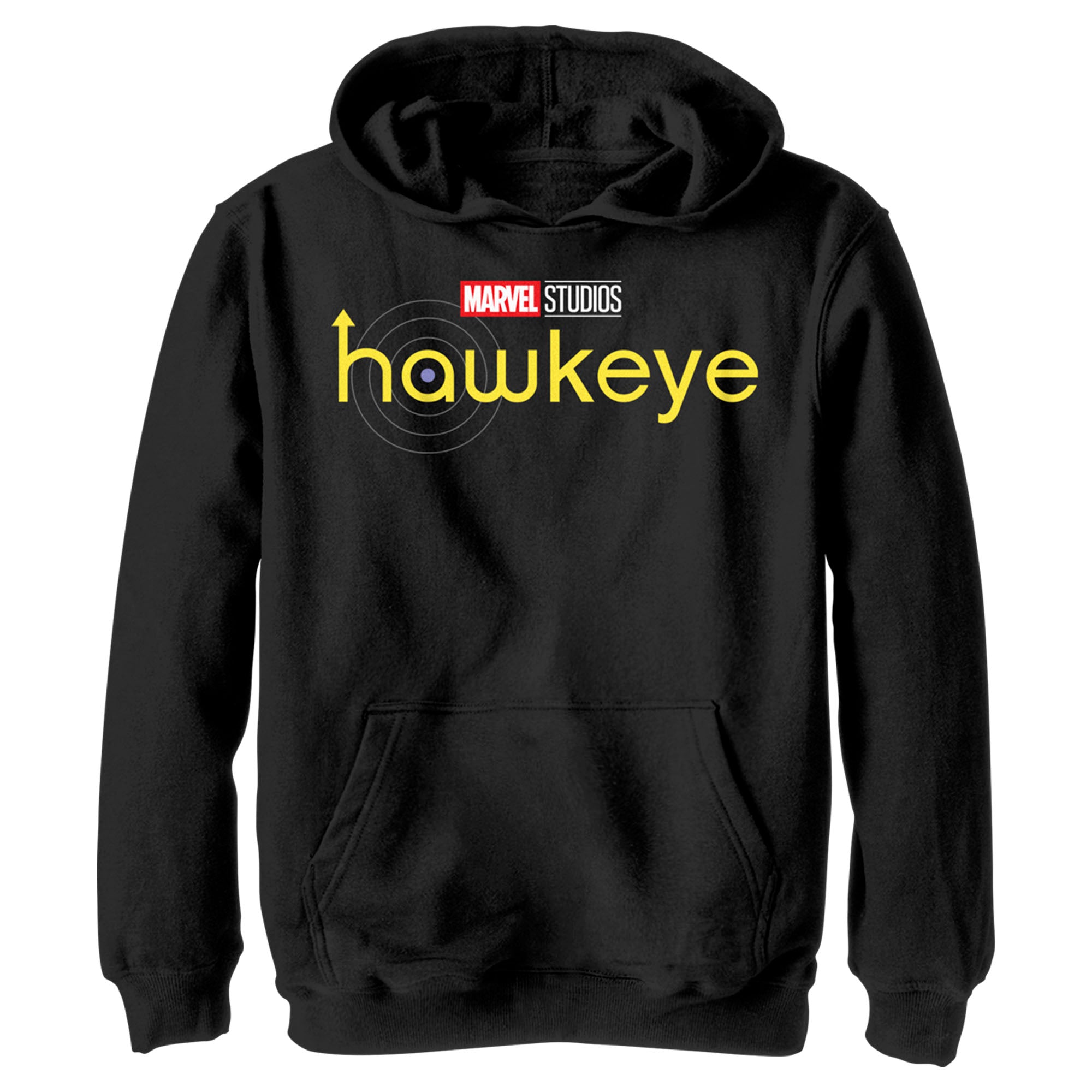 Boy’S Marvel Hawkeye Logo Pull Over Hoodie