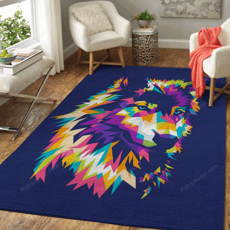 Wolf on WPAP – Animals Pop Art Rug Mats – Carpet