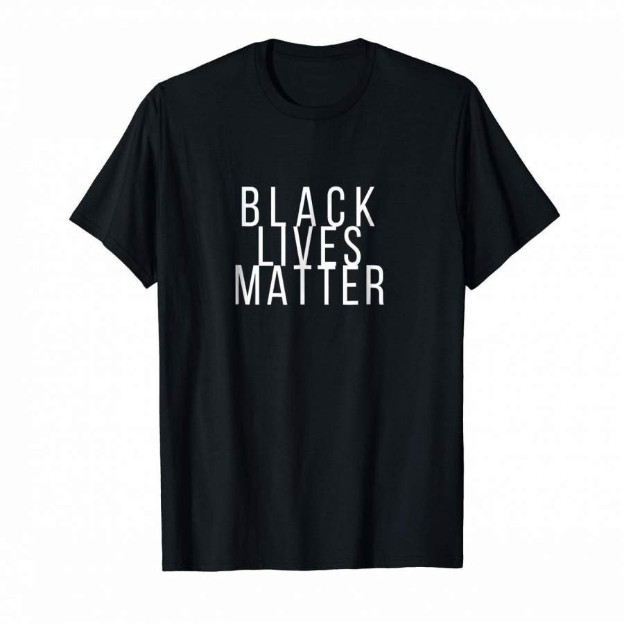 Simple Black Lives Matter Shirt in White Letters