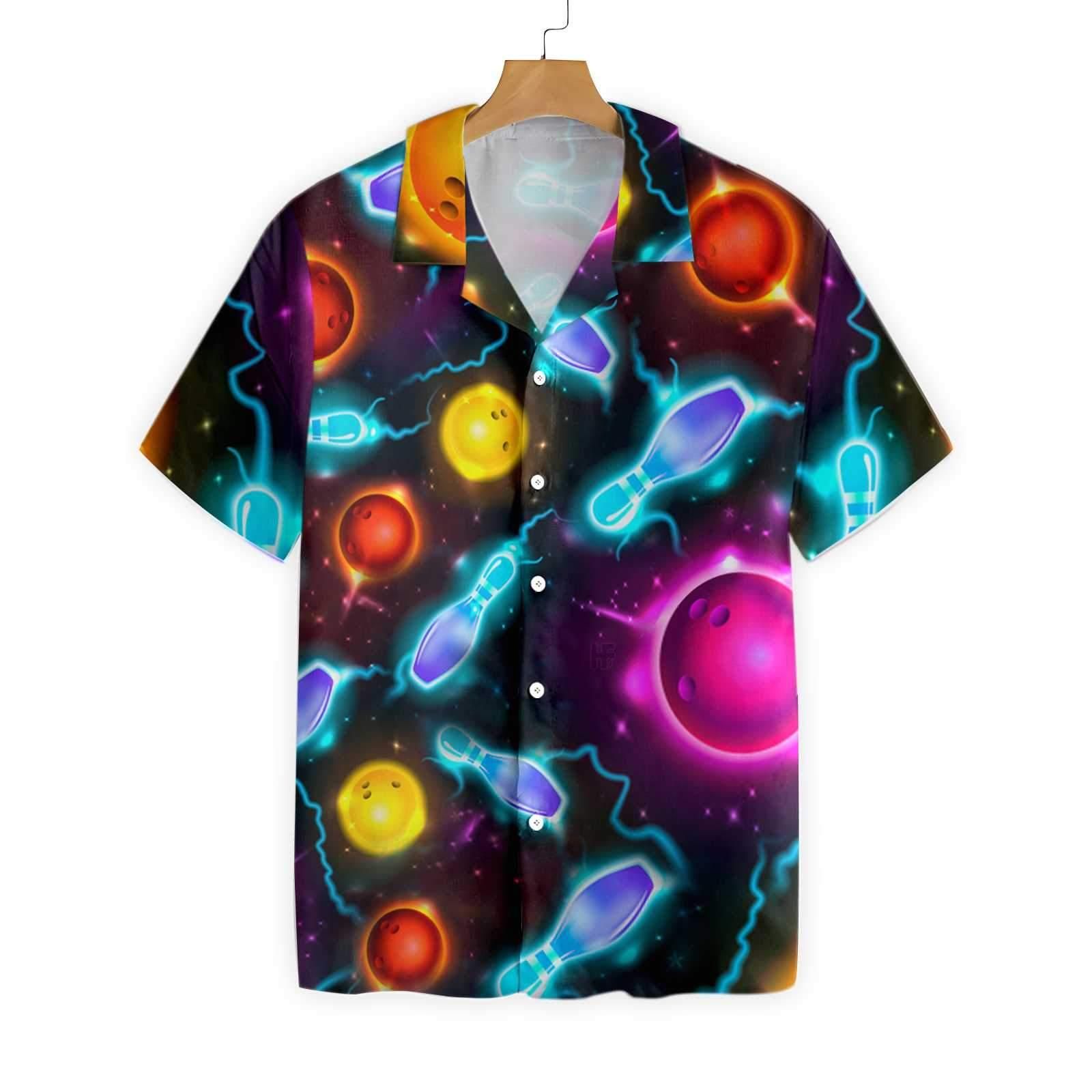 Bowling Space Color 2903 Hawaii Shirt Ha66835