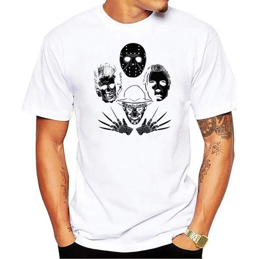 t shirt Men’s Horror Rhapsody Round Neck New Brand Unique T Shirts Men O-Neck Low Price Tee