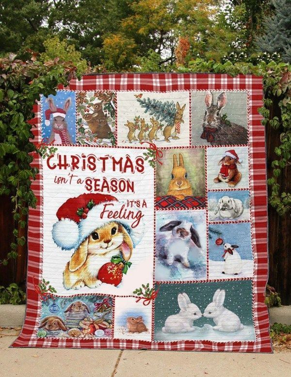 Rabbit Christmas Quilt Tdhyk