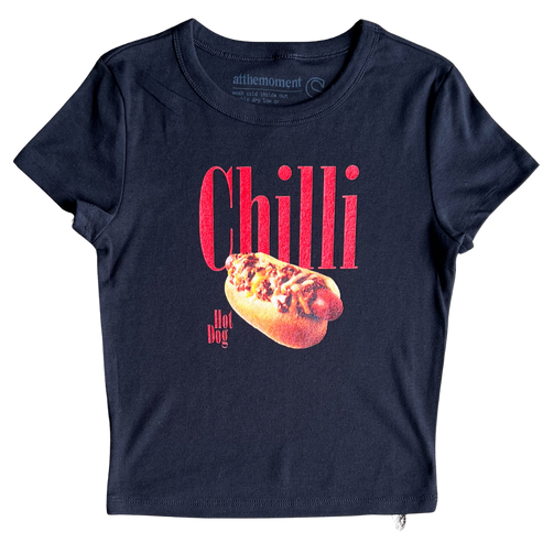 Chili Dog Women   s Baby Rib Ladies Tee Shirt Outfit  For Men  For Women