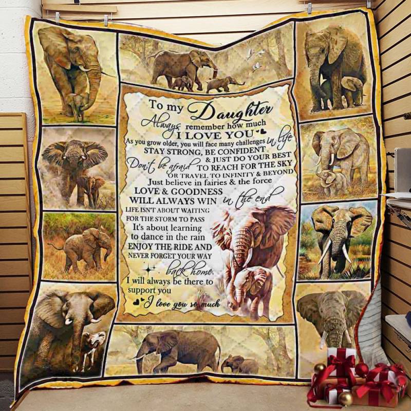 To My Daughter , Elephant Quilt – BT151037