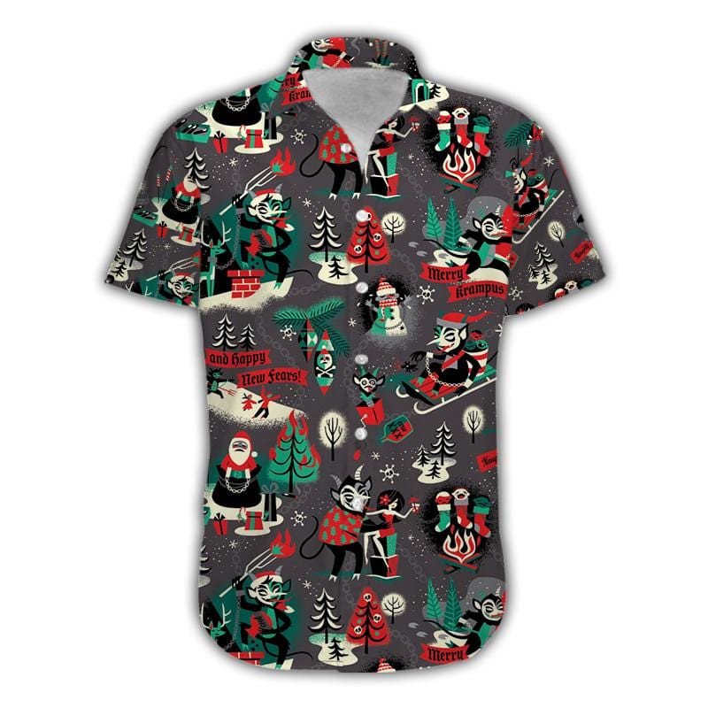 Krampus Merry Christmas Hawaii Shirt H Ha72610