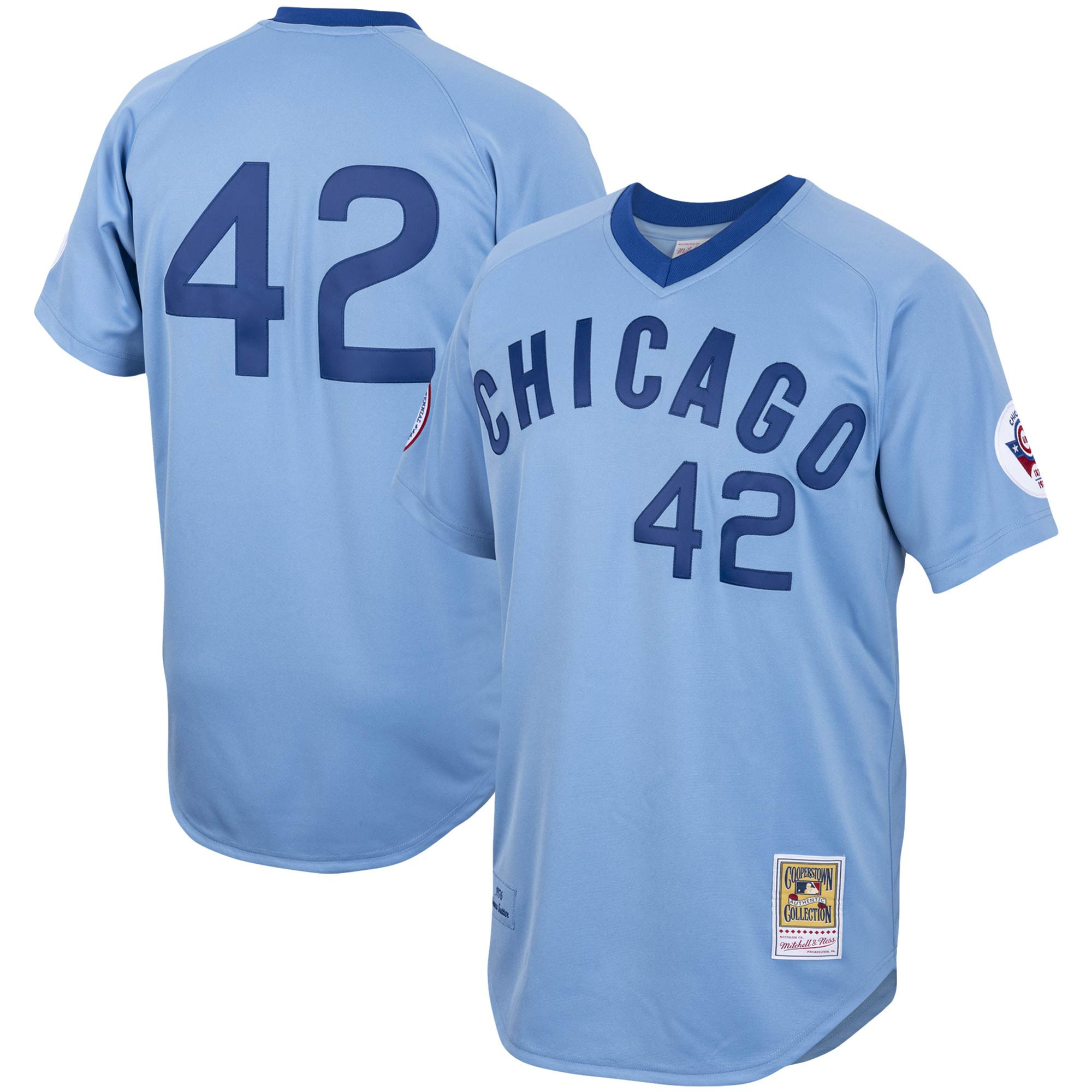 Bruce Sutter Chicago Cubs Mitchell & Ness Road 1976 Cooperstown Collection Authentic Jersey – Light Blue MLB