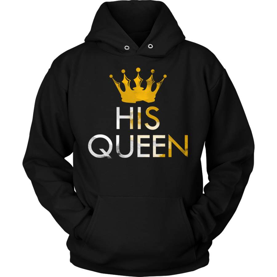 I am His Queen Royalty Matching Couple Hoodie