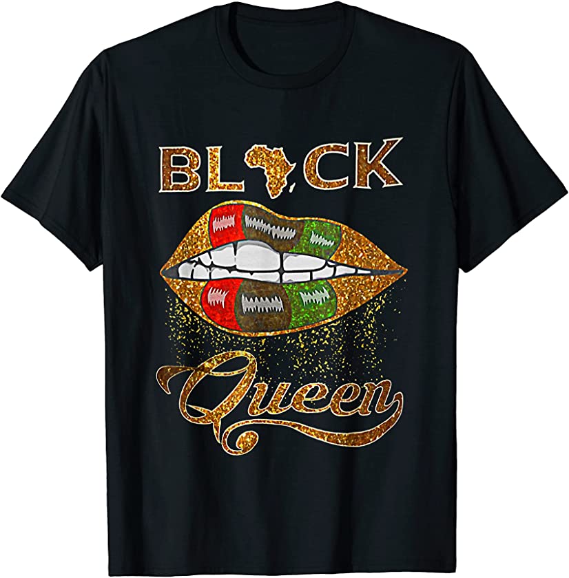 Black Queen From Libya Juneteenth Proud Black T-Shirt