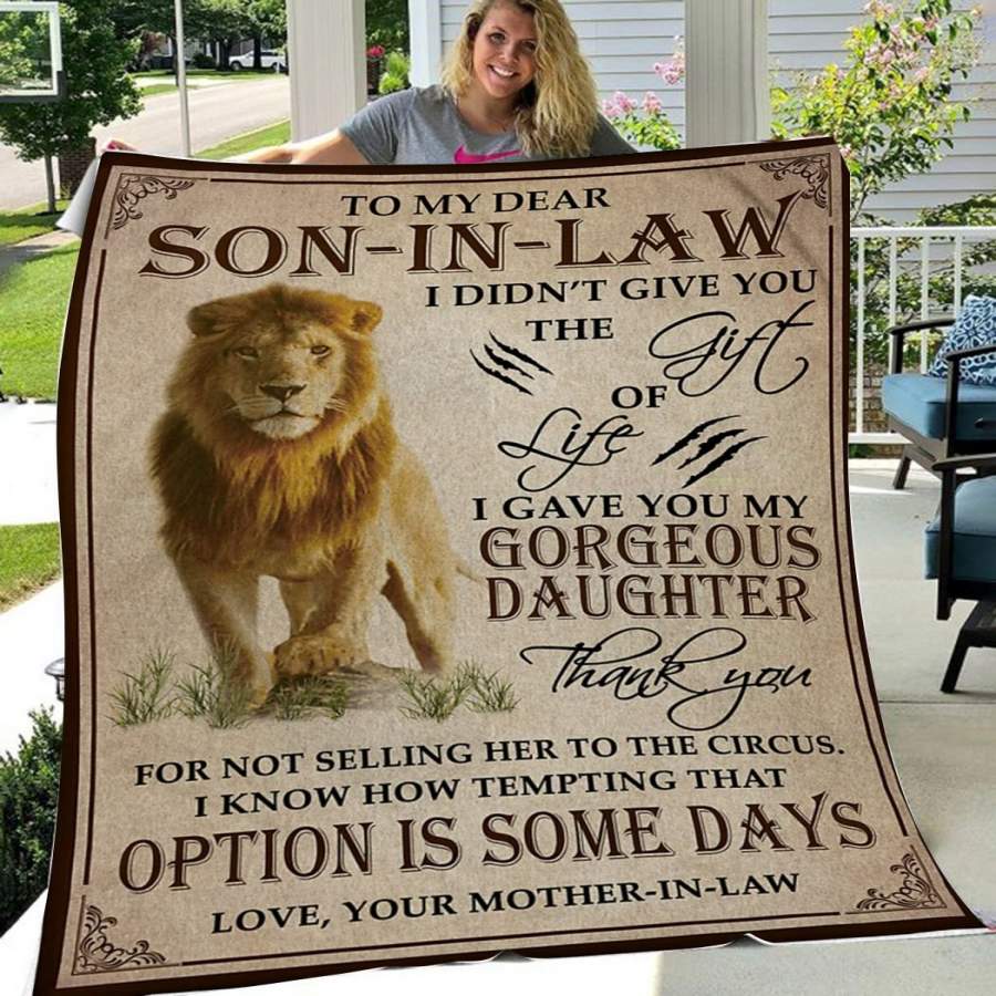 To my son-in-law – Lion – Option some day – Blanket – MP1610