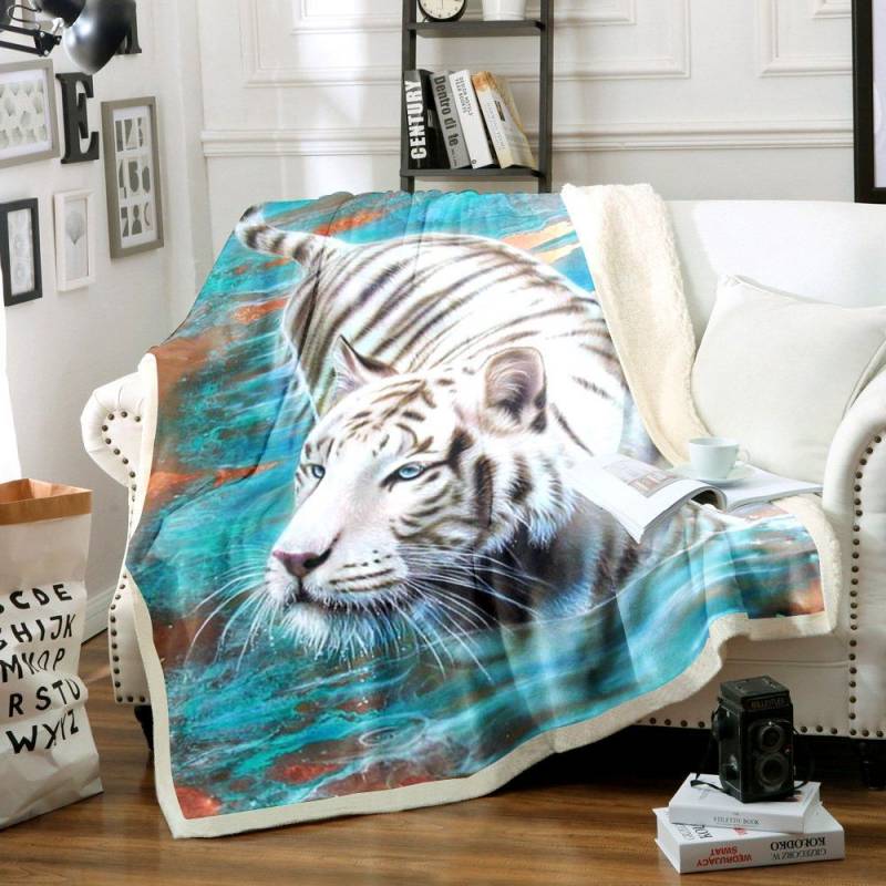 Tiger TL2712134TT Sherpa Fleece Blanket