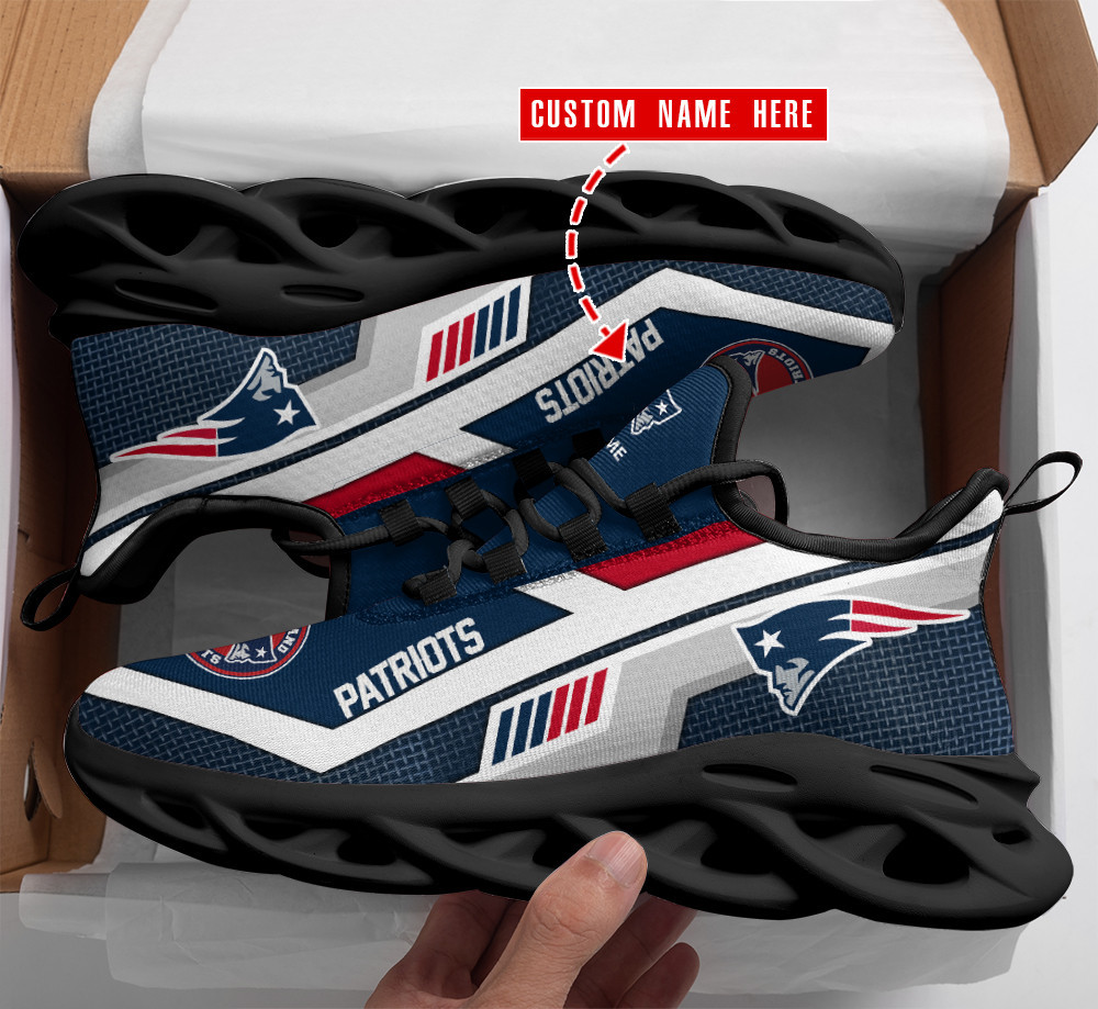 New England Patriots Personalized Yezy Running Sneakers Bb144