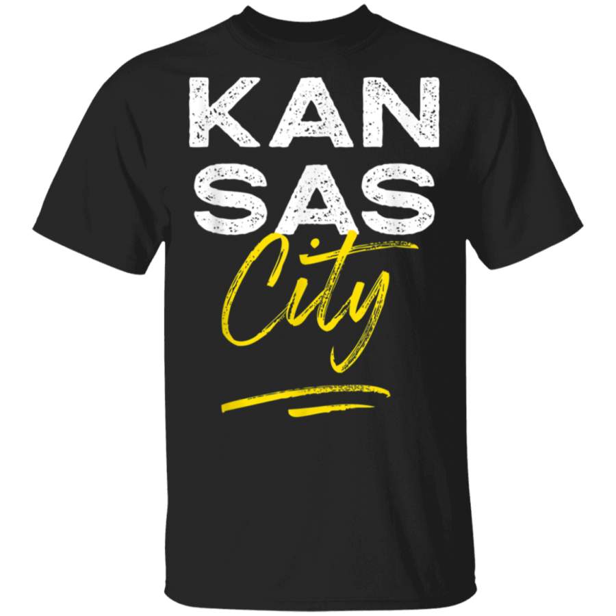 Vintage Retro Kansas City Football KC Graphic TShirt