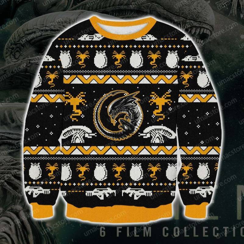 Aliens 2211V4 3D Print Ugly Christmas Sweatshirt