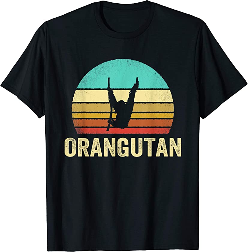 Vintage Orangutan Shirt Sunset