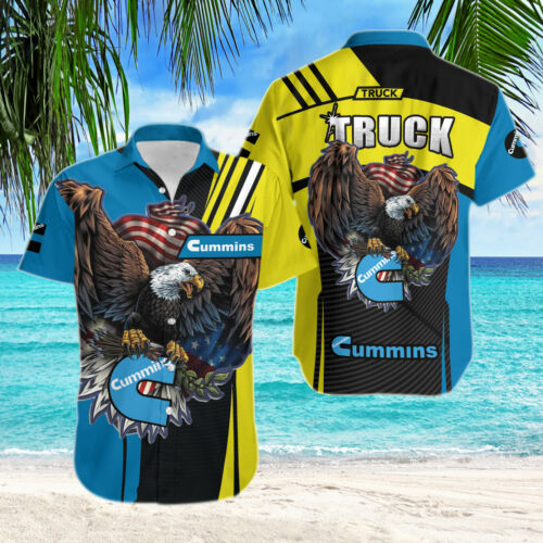 Gift Ideas Cummins Marine Cummins Engines Truck Eagles Button Shirt Hg