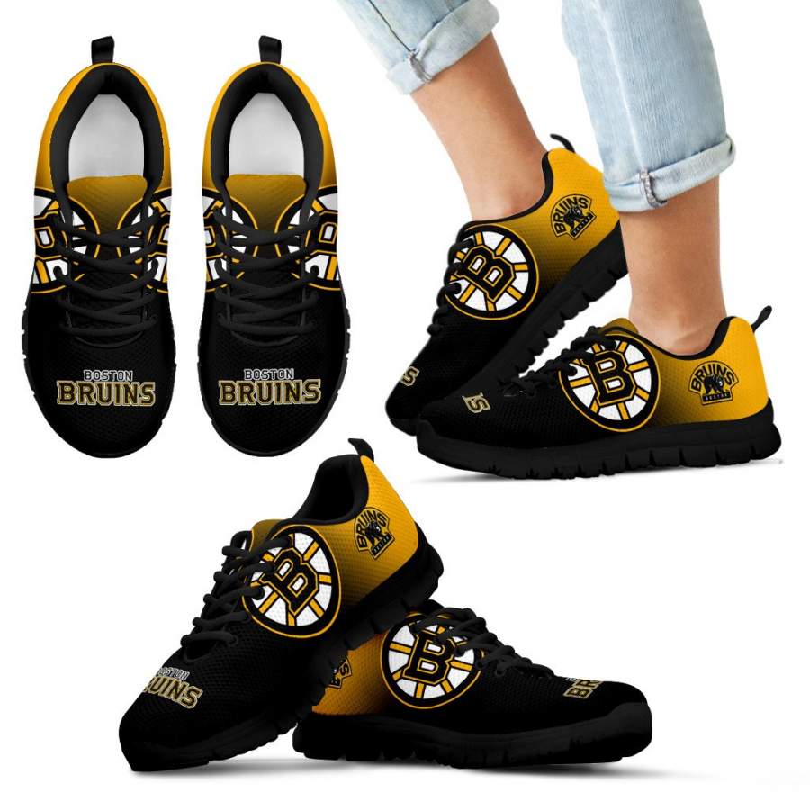 Special Unofficial Boston Bruins Sneakers