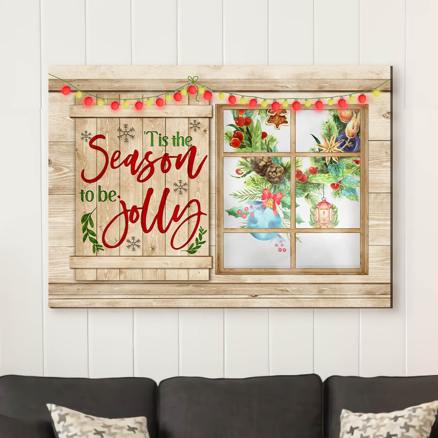 ‘Tis the season to be jolly – Matte canvas – Christmas Decorations