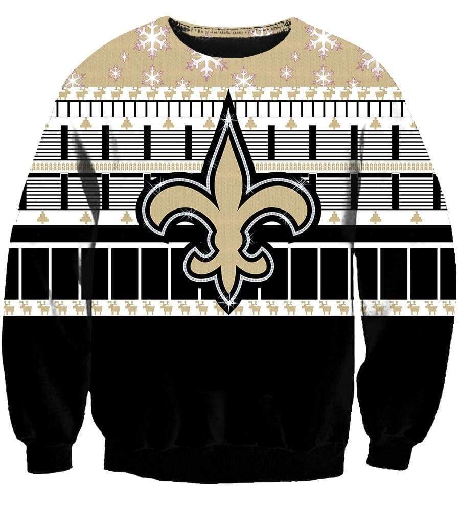 Christmas New Orleans Saints Sweatshirts – Black Sweatshirt