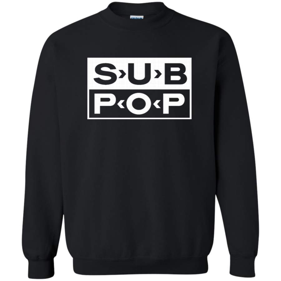 AGR Sub Pop Records Crewneck Pullover Sweatshirt