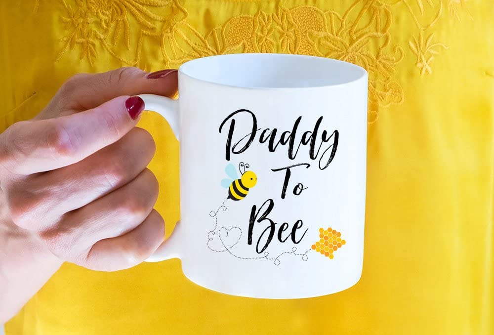 Daddy To Be, Bee, Bumble Bee, Daddy, Bee Baby Shower, Honey Bee, Pregnancy Reveal, Gifts For Dad, Gender Reveal, Pregnancy Announcement, Mug