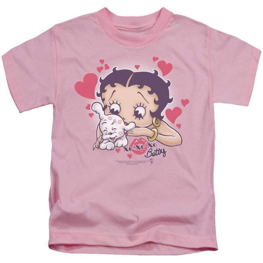 Betty Boop Puppy Love Kid’s T-Shirt (Ages 4-7)