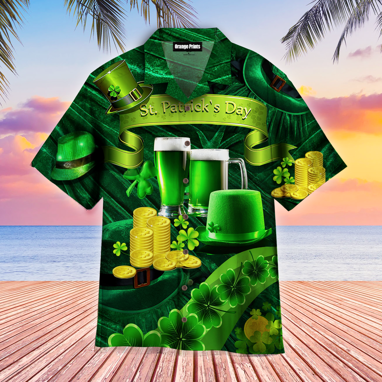 Green Beer Day Aloha Hawaii Shirts For Men Women Ha47008