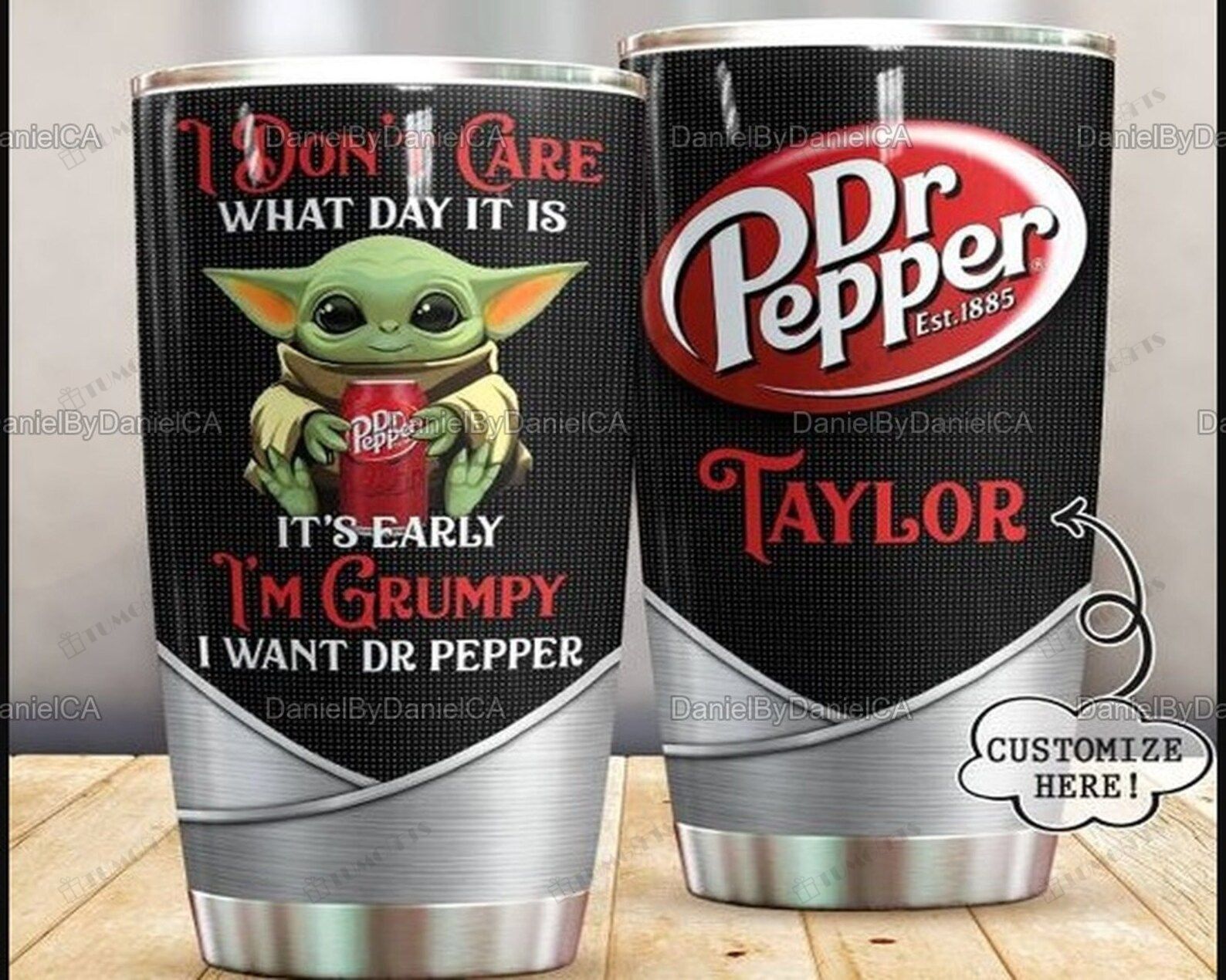 Buy Personalized Dr Pepper Logo Custom Stainless Steel Tumbler