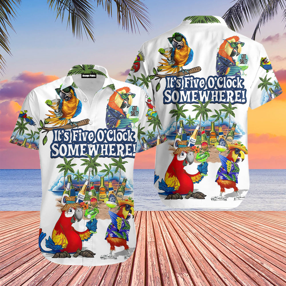 Five Somewhere Parrots Hawaii Shirt For Men Women Ha14329