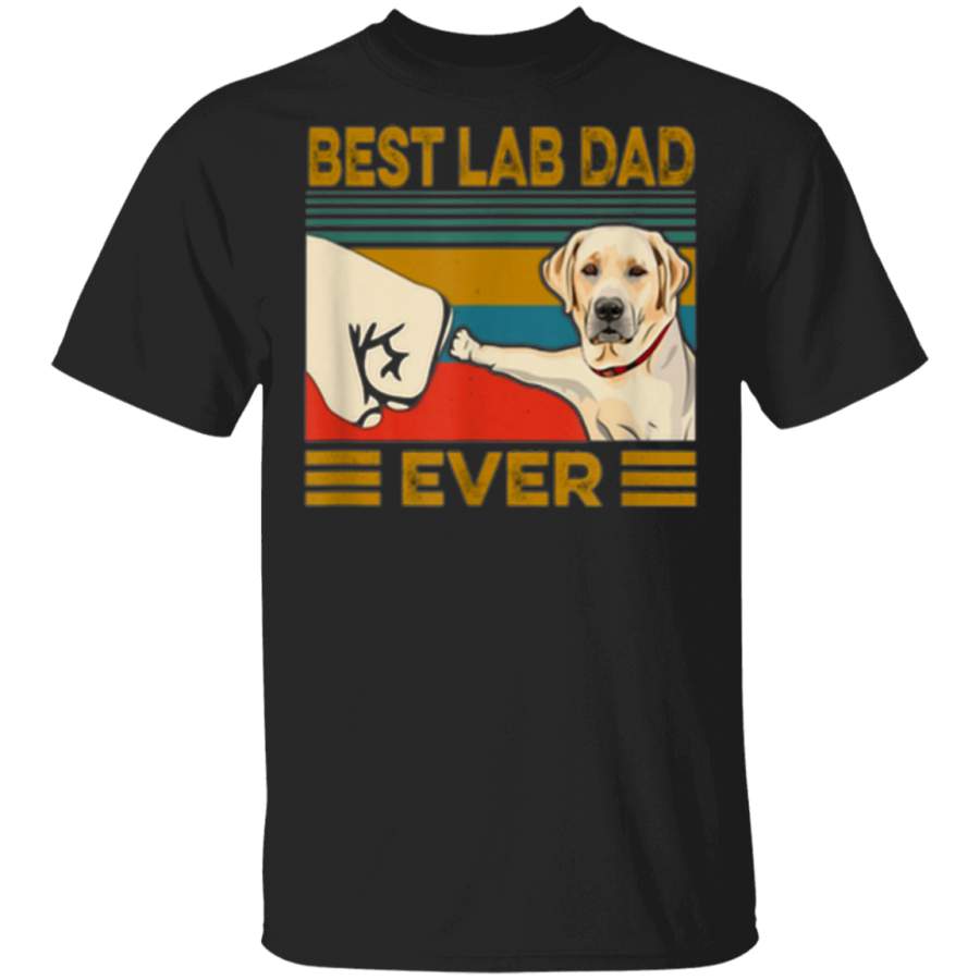 Labrador Retriever best lab dad ever vintage T-Shirt