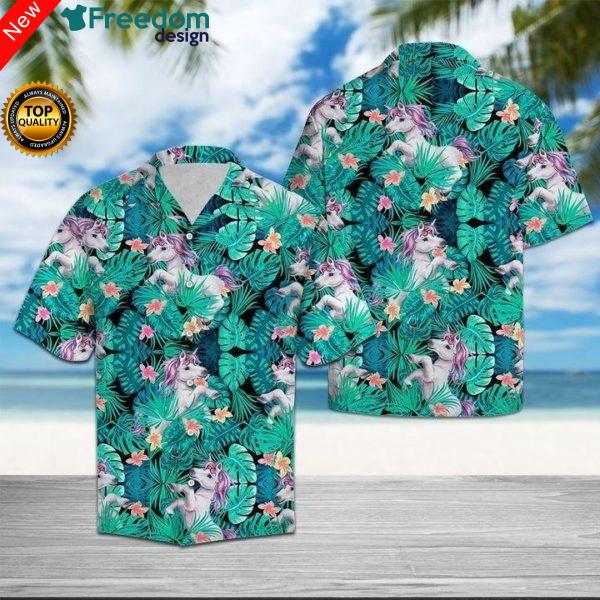 Unicorn Tropical Hawaii Shirt Unisex Ha32901