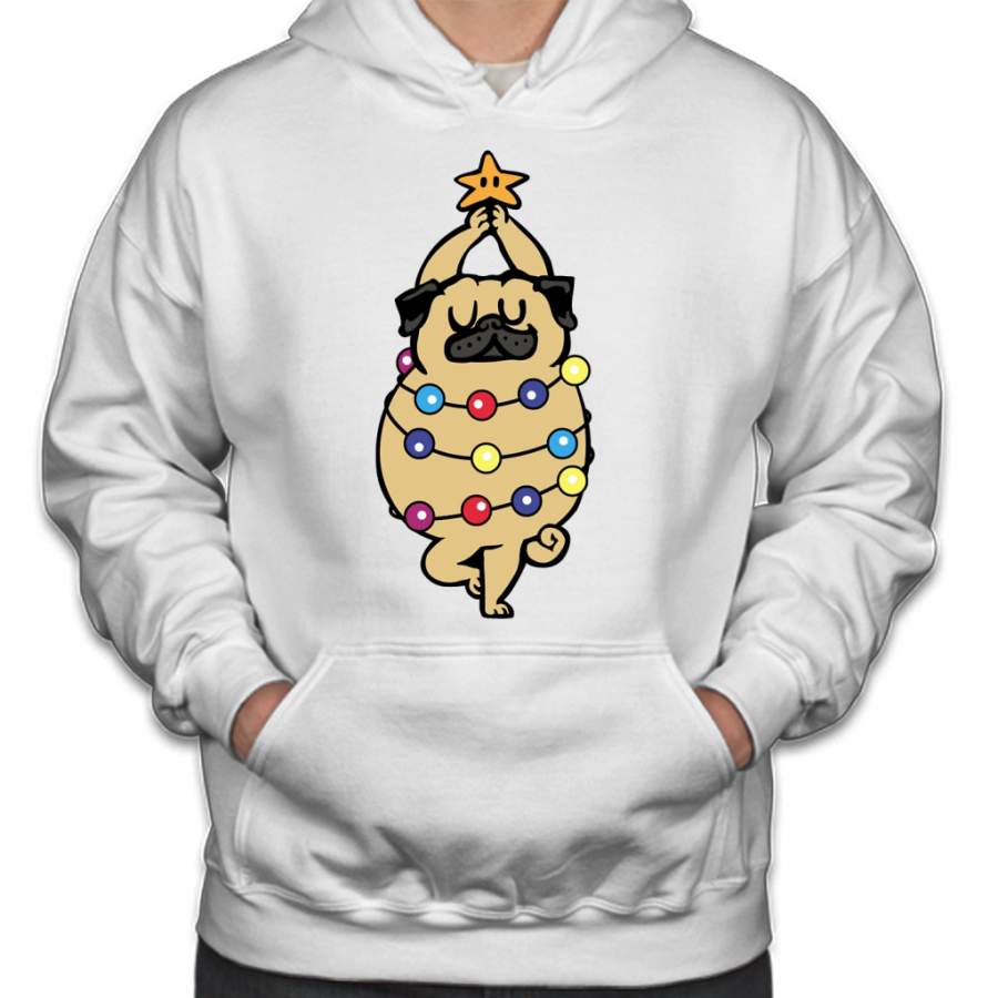 Pug Merry Christmas Hoodie