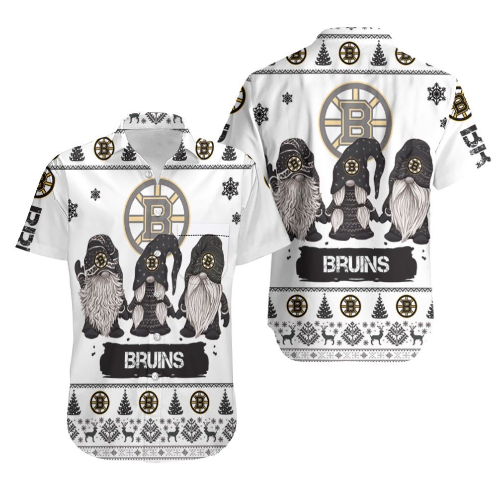 Christmas Gnomes Boston Bruins Ugly Sweatshirt Hawaii Shirt Ha72202