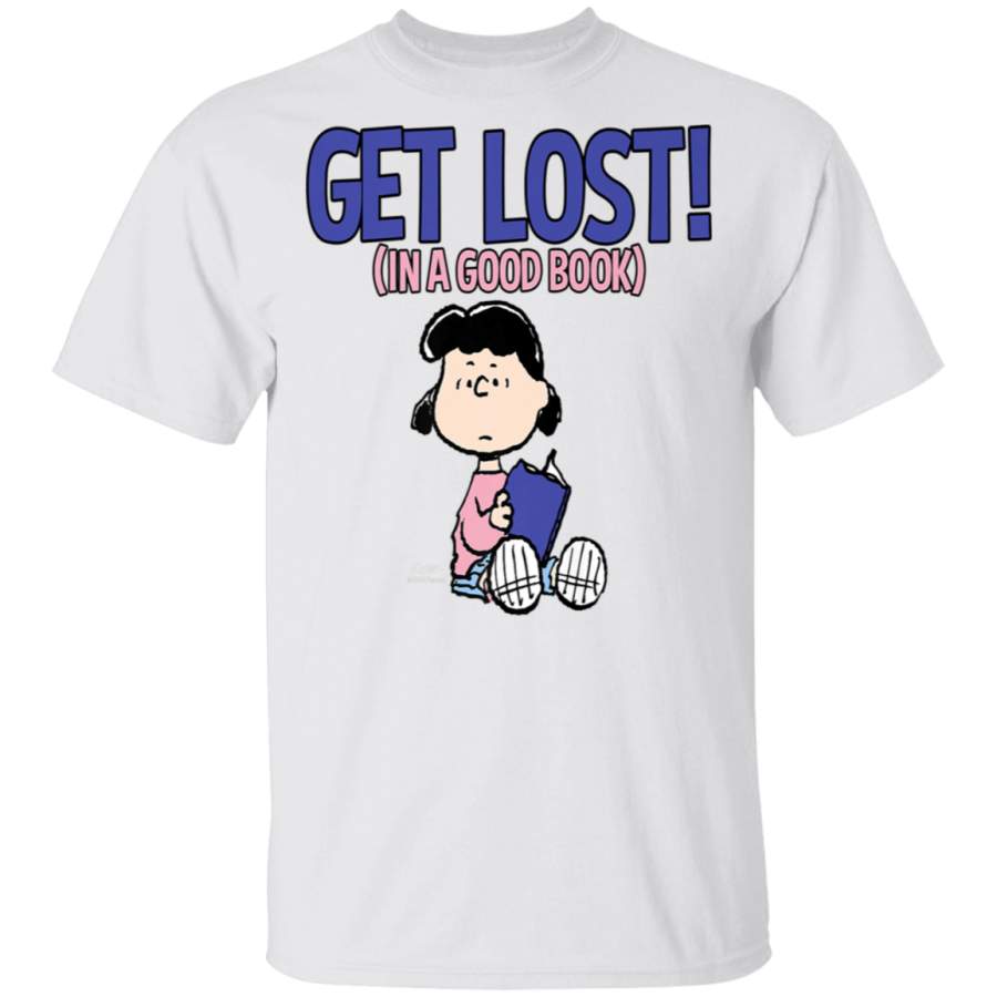 Peanuts Lucy Get Lost In A Good Book T-Shirt