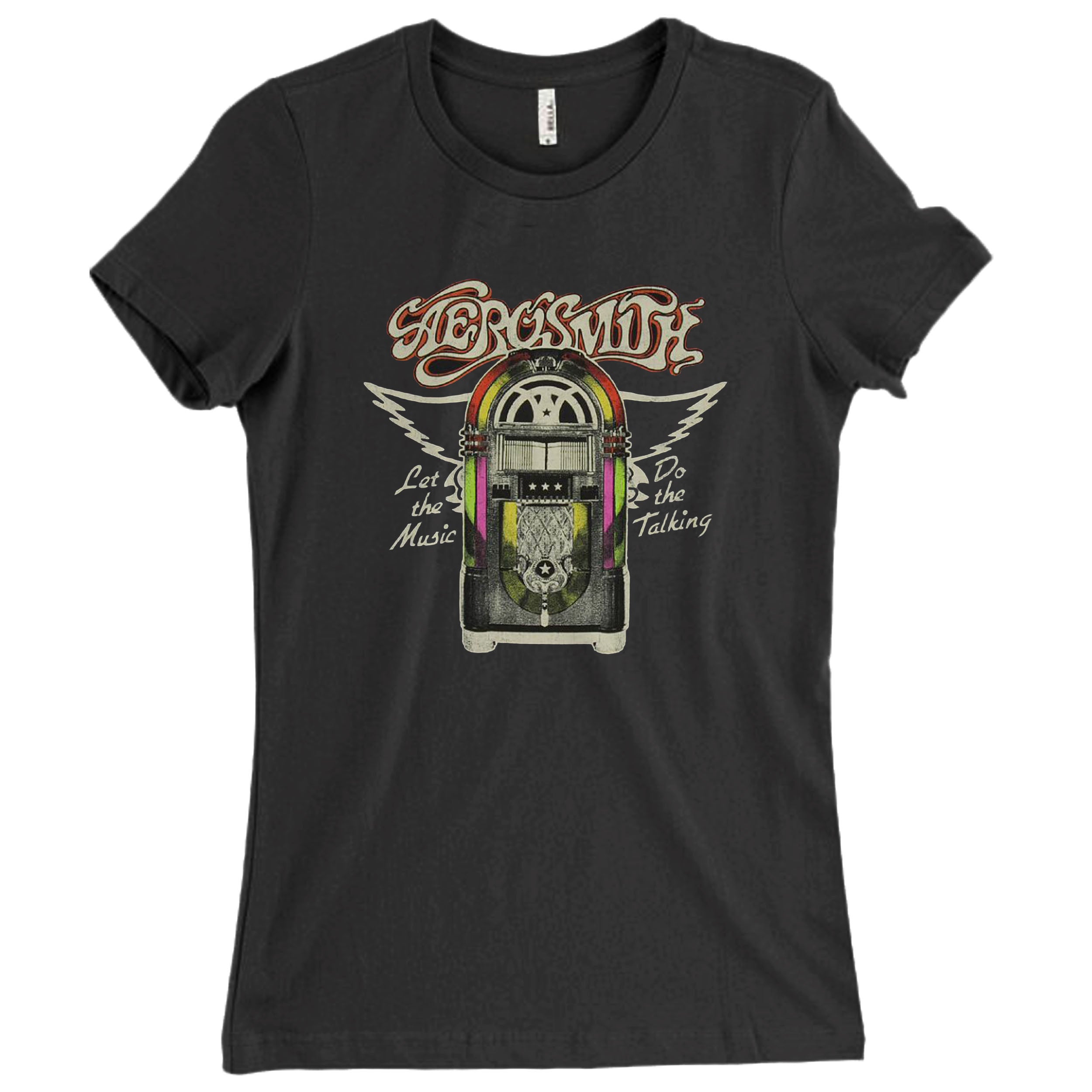 Aerosmith Let The Music Jukebox Women T-Shirt