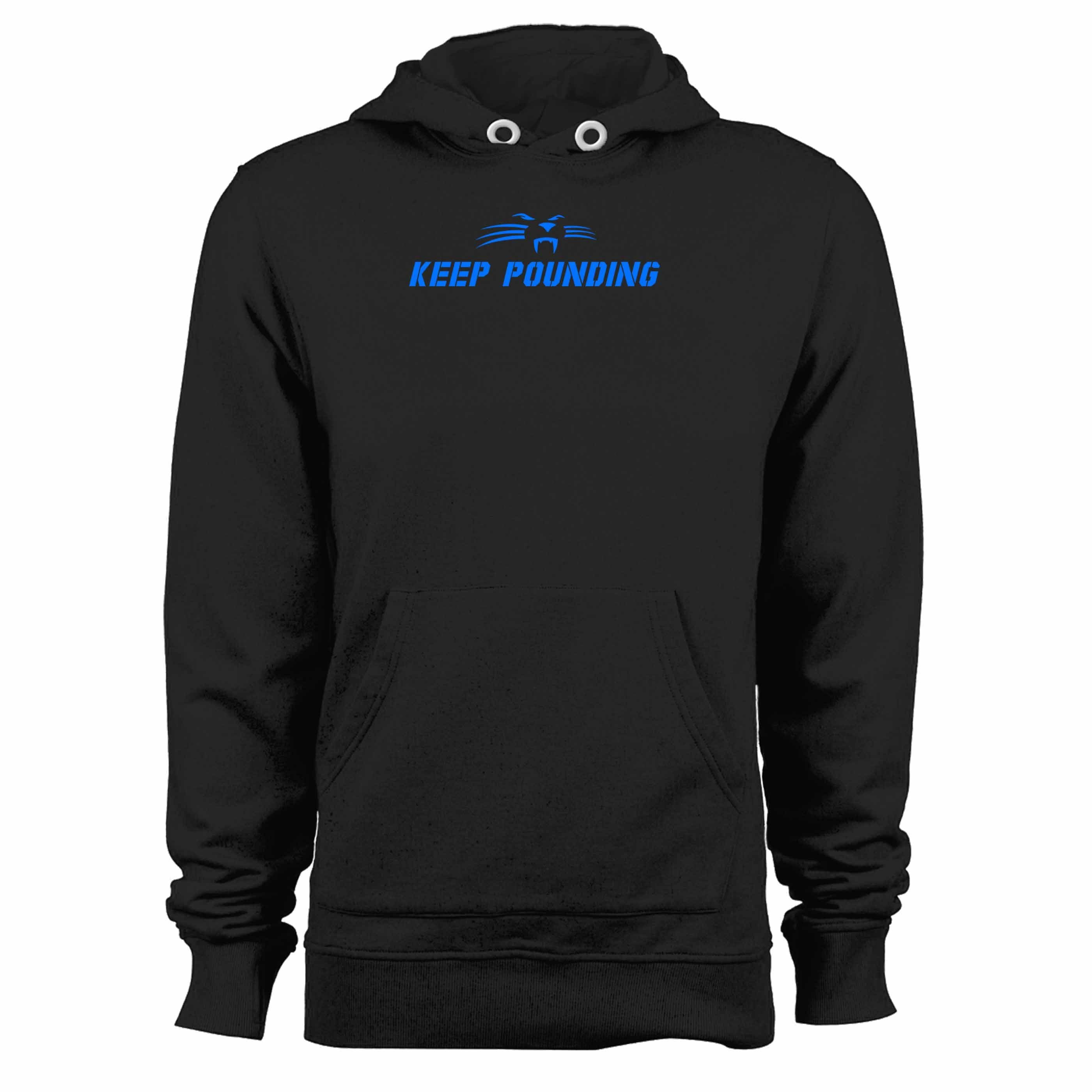 Keep Pounding Carolina Panthers Slogan Unisex Hoodie