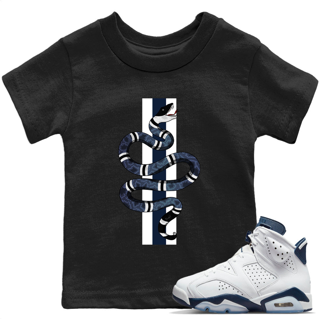 Snake T-Shirt – Air Jordan 6 Midnight Navy Baby & Youth