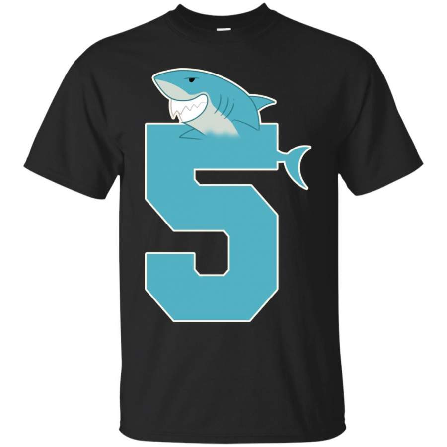 5th Birthday Shark Party Shirt