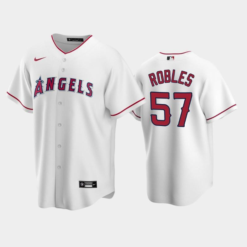 57 Hansel Robles White Los Angeles Angels Home Jersey