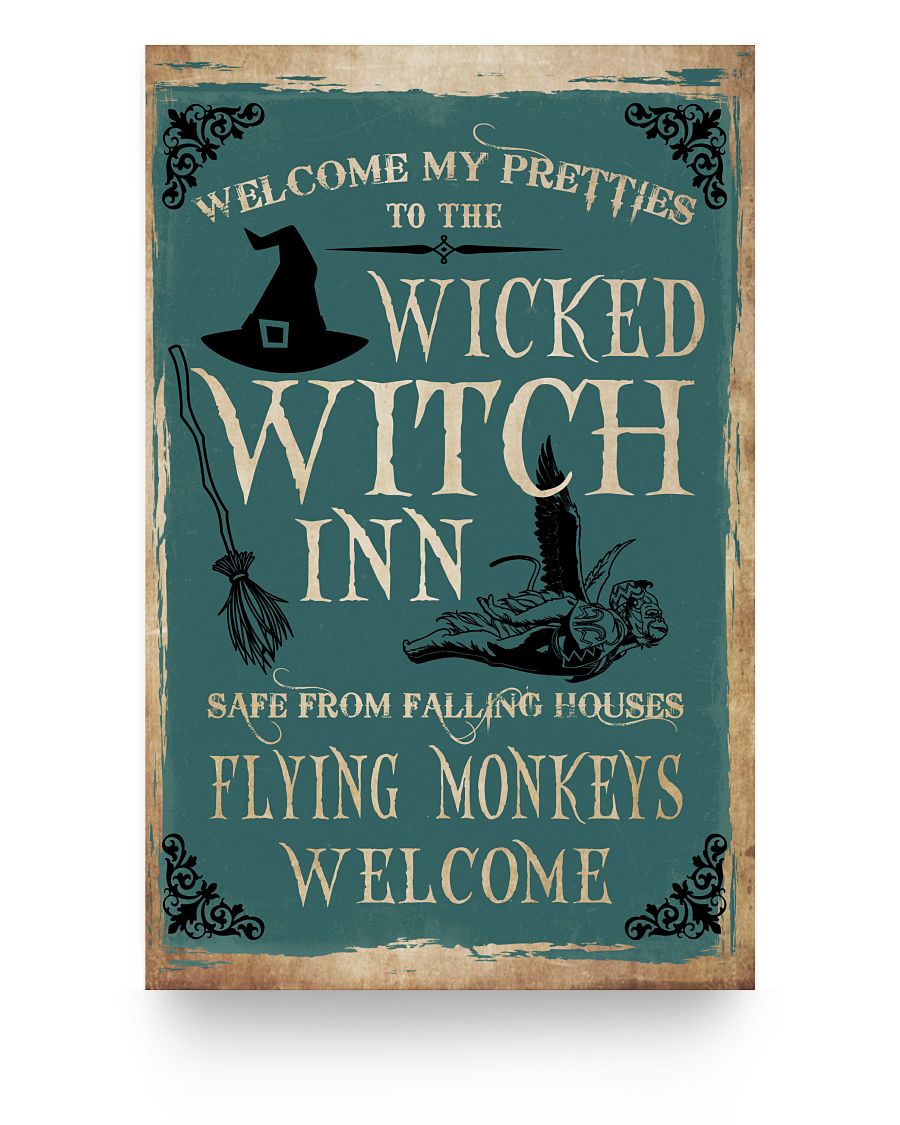 Falling Houses Flying Monkeys Poster