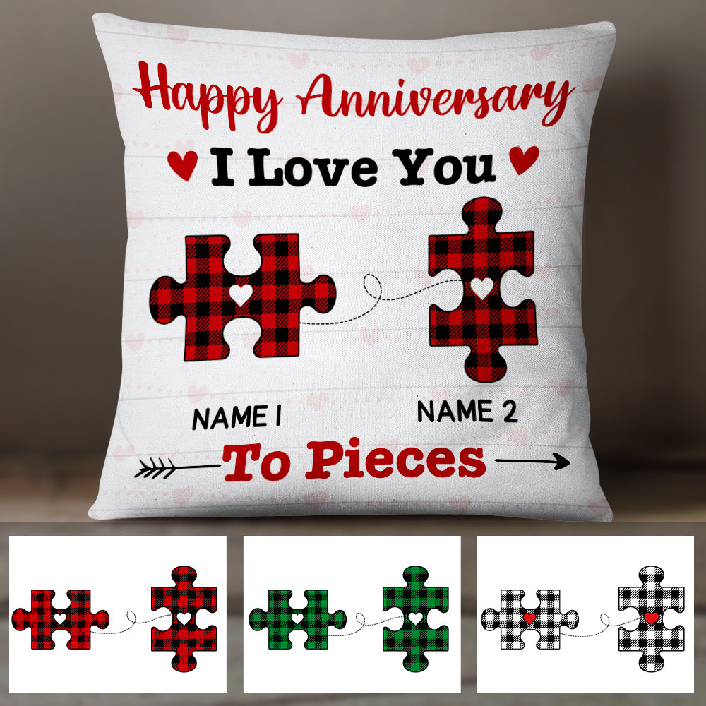 Personalized Couple Love You To Pieces Pillow Db71 67O47 (Insert Included)