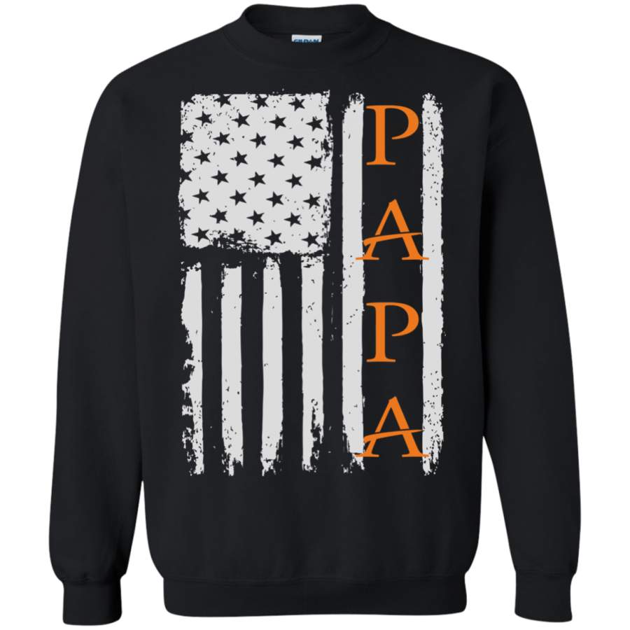 AGR Papa & America Flag t shirt Sweatshirt