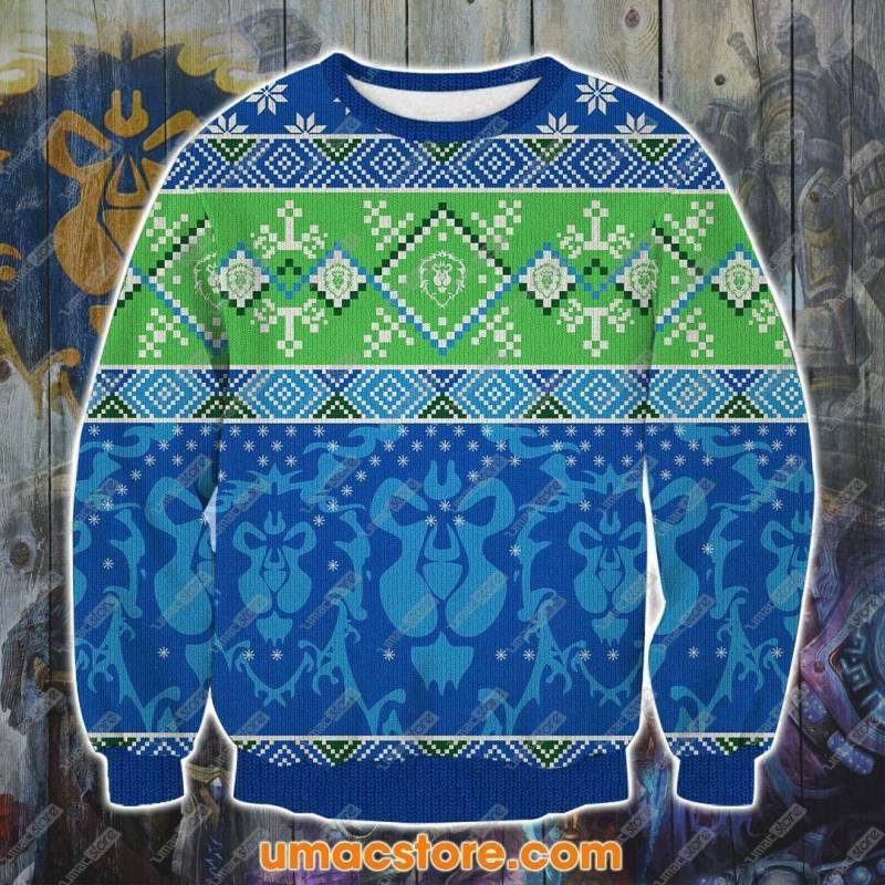 World of Warcraft 3D Print Ugly Christmas Sweatshirt