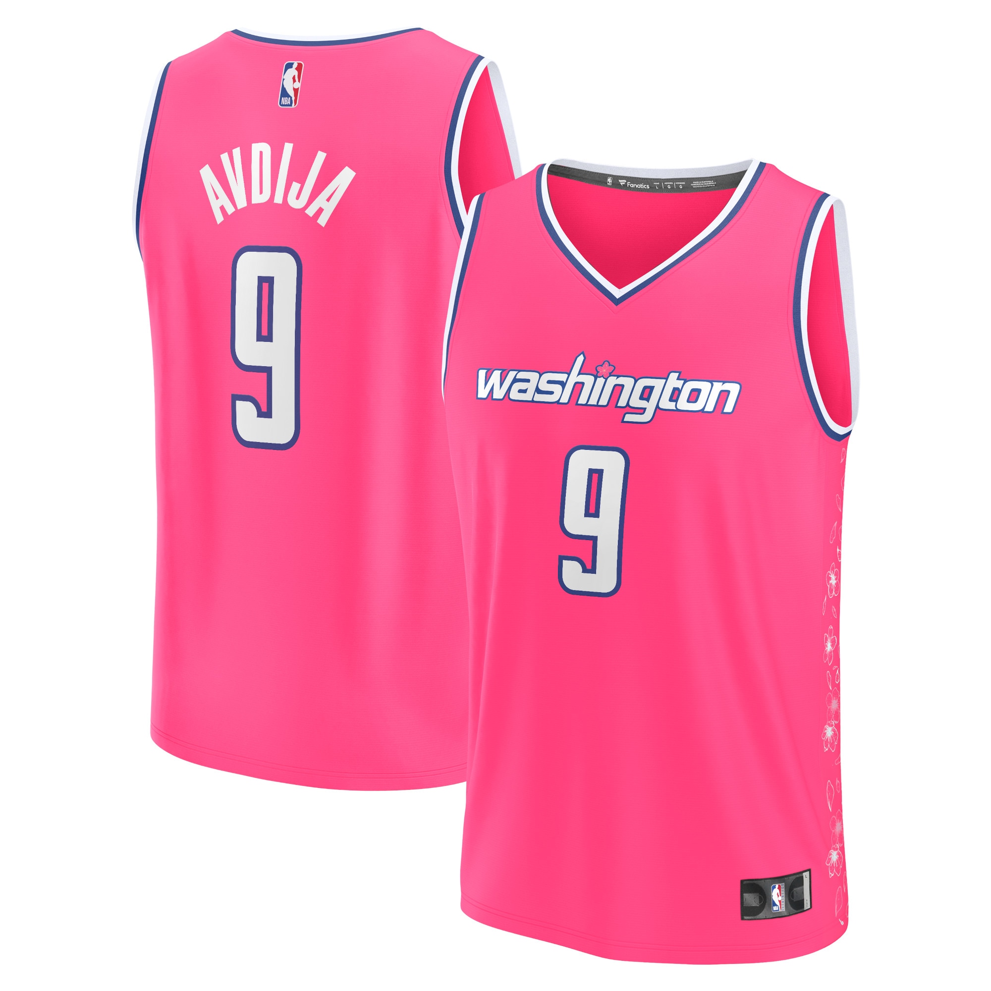 Deni Avdija Washington Wizards Fastbreak Jersey – City Edition – Pink