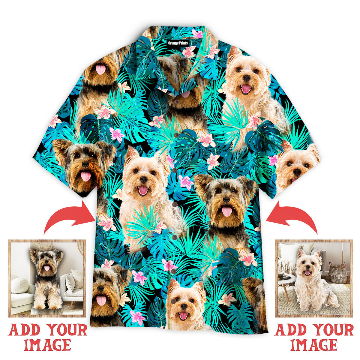 Yorkshire Terrier Tropical Custom Hawaiian Shirt | For Men & Women | Hwp1203